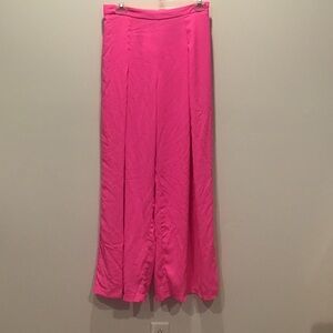 Barbie pink wide leg pleated pants new with defects
